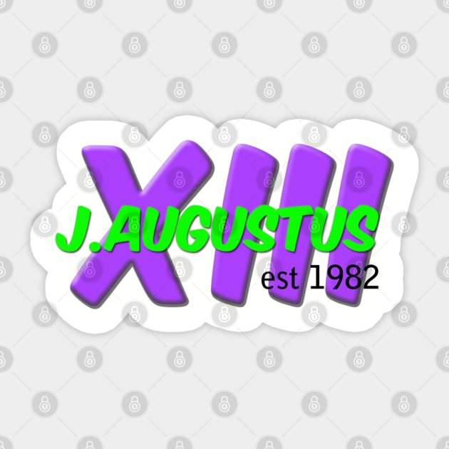 Main Logo (Purple/Green) Sticker by J. Augustus